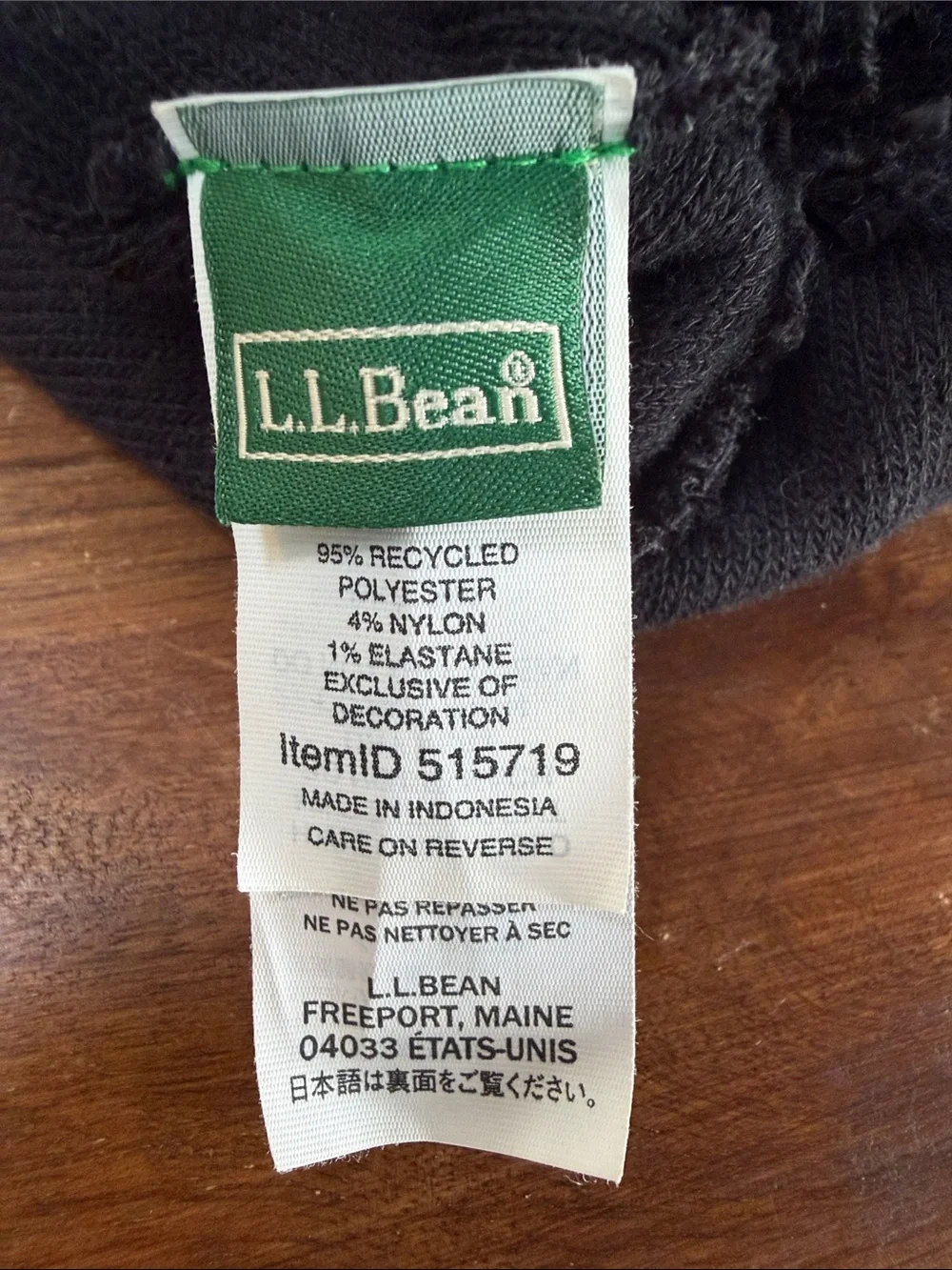 L.L. Bean Kids Pom Beanie Hat Teal, Purple, Black
